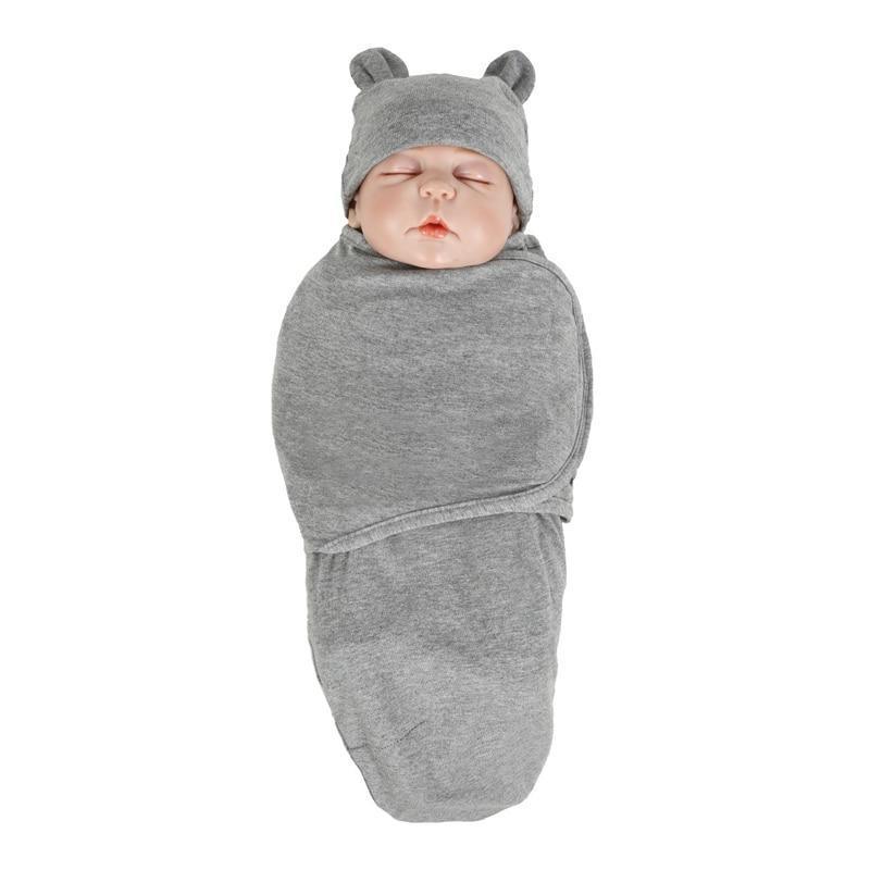 Muslin Swaddle Newborn Organic Cotton Blanket Extract Envelope Baby Sleeping Things Bedding for Boys Girls with a Hat Blanket Bag - BIG FRENCHIES