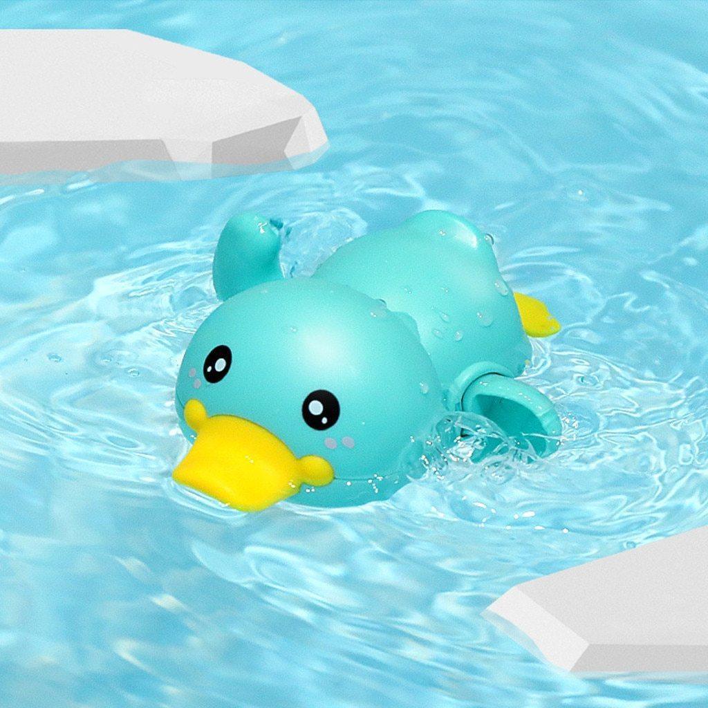 Bathroom Bath Shower Baby Clockwork Swimming Play Water Cute Little Yellow Duck Bathing Bathtub Toys For Kids - BIG FRENCHIES