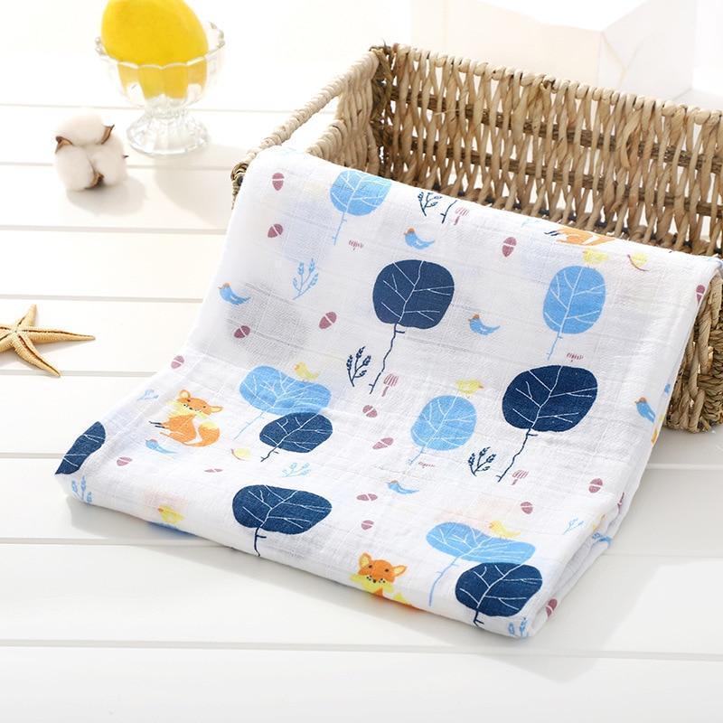 Muslin Cotton Diaper Baby Blankets Newborn Swaddle Blanket Infant Multi Purpose Bath Towel - BIG FRENCHIES