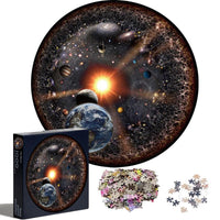 1000PCS/SETColorful Rainbow Round Geometrical Photo Planet Puzzle Adult Kids Educational Toy Puzzle - BIG FRENCHIES