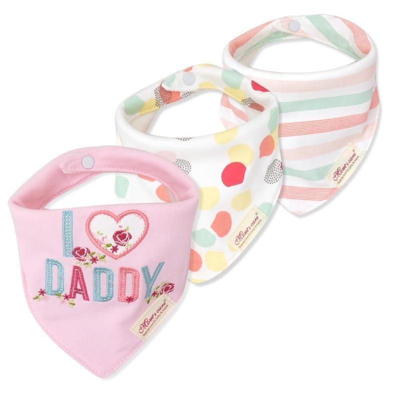 Moder 3PCS Baby Bibs Bandanna Lot Cotton Multi-style Triangle Cartoon For Infant Boys And Girls - BIG FRENCHIES