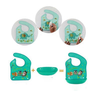 Waterproof Silicone Bib Feeding Food Catcher Baby Newborn Cartoon Aprons Adjustable Baby Bibs For Kids - BIG FRENCHIES