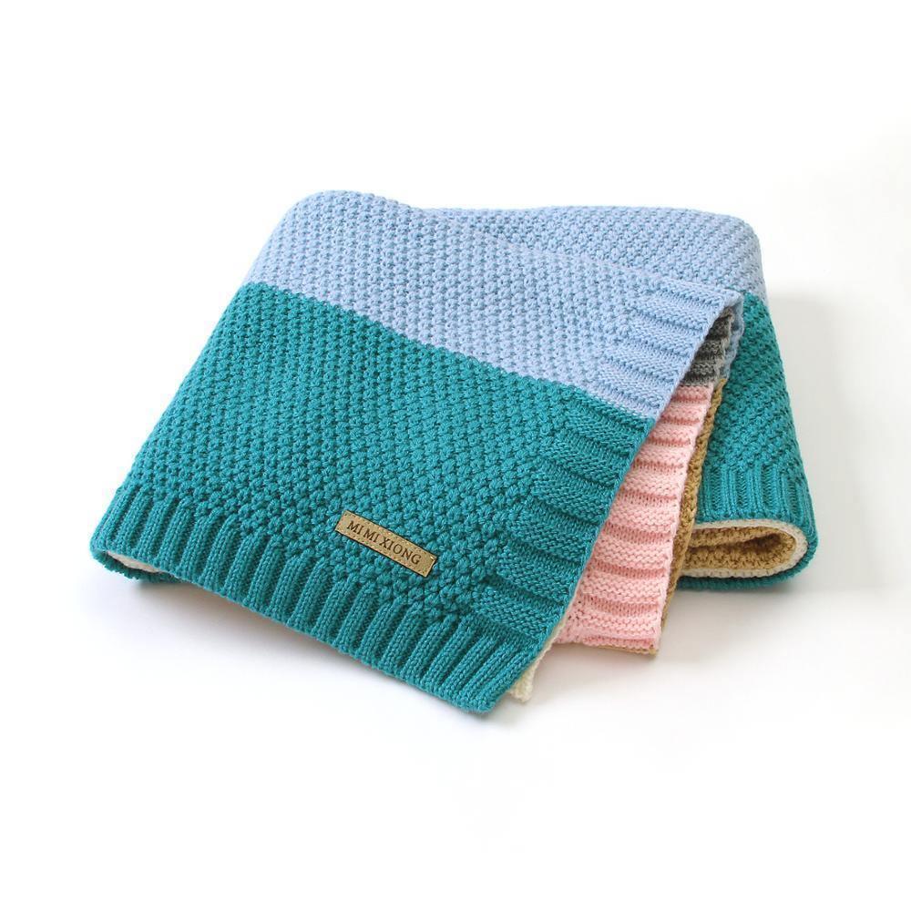 Baby Blankets Knitted Swaddle Wrap Envelopes for Stroller Bedding Blankets for Infants Soft Warm Sleep Covers Blanket for Kids - BIG FRENCHIES