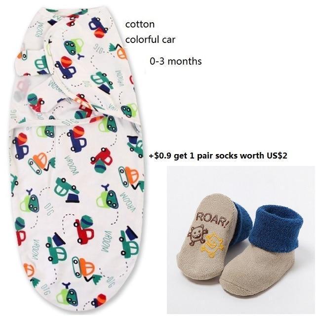 100% Cotton Baby Swaddle Wrap Blanket Newborn Infants Baby Envelop Sleep Bag Sleepsacks For Girls - BIG FRENCHIES