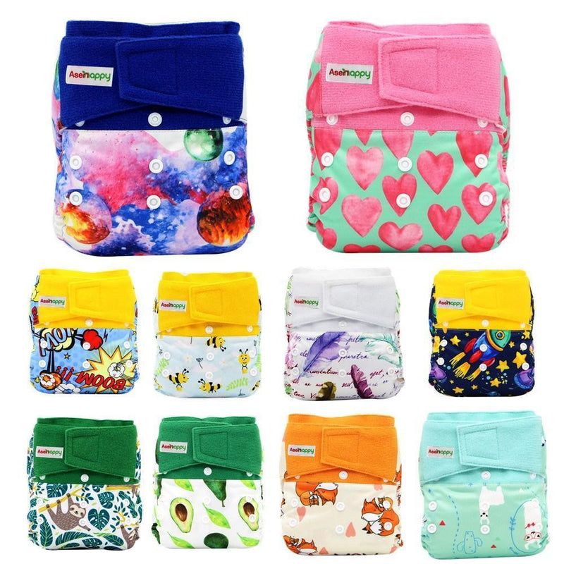 Baby Pocket Cloth Diaper Suede Cloth Inner Washable Reusable Eco-Friendly Nappies Cover Wrap In Modern Elegant Deisgn For Baby - BIG FRENCHIES