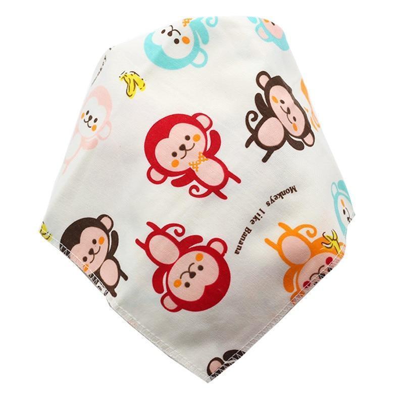 Baby Bibs Triangle Cotton Cartoon Child Bandana Dribble Bibs Newborn Slabber Absorbent Cloth For Baby and Kids - BIG FRENCHIES