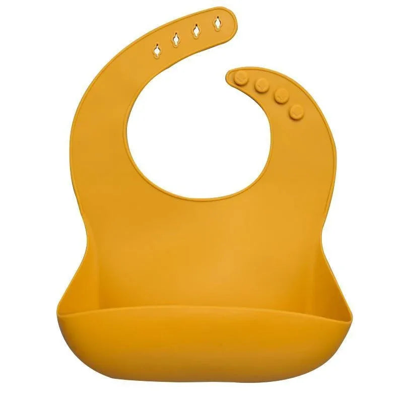 Newborns Solid Silicone Baby Feeding Bibs Burp Cloths Fashionable Breastplate Baby Stuff For Kids - BIG FRENCHIES