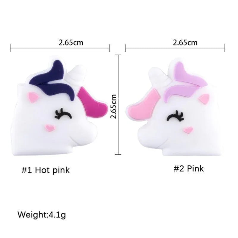 5PCS/SET Silicone Animal Beads BPA Free Baby Teething Beads Toy For Pacifier Clips New Born Silicone Rodent Tiny Rod Baby Teether For Baby Kids - BIG FRENCHIES