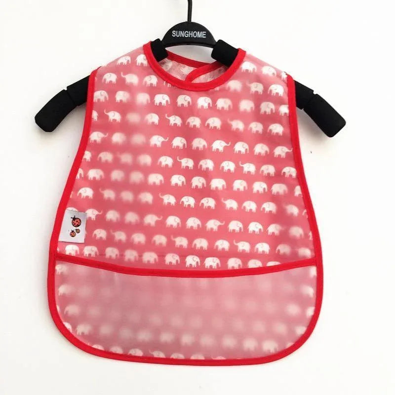 Modern Interesting Cartoon Adjustable Baby Bibs Waterproof Lunch Feeding Bibs Baby Cartoon Feeding Cloth Children Bib For Kids - BIG FRENCHIES
