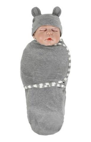 Newborn Wrapping Swaddle Baby Envelop Wrap Blanket Baby Hat Sleeping Bag Set Sleep Bag - BIG FRENCHIES
