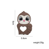 Silicone Baby Teether Toddler Toy, Stroller Accessories For Pacifier Chain Owl Food Grade Toys Baby Teether - BIG FRENCHIES