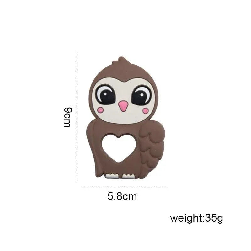 Silicone Baby Teether Toddler Toy, Stroller Accessories For Pacifier Chain Owl Food Grade Toys Baby Teether - BIG FRENCHIES