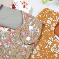Floral Vintage Newborn Double Side Bibs Boys Girls Waterproof Linen Cotton Saliva Towel - BIG FRENCHIES