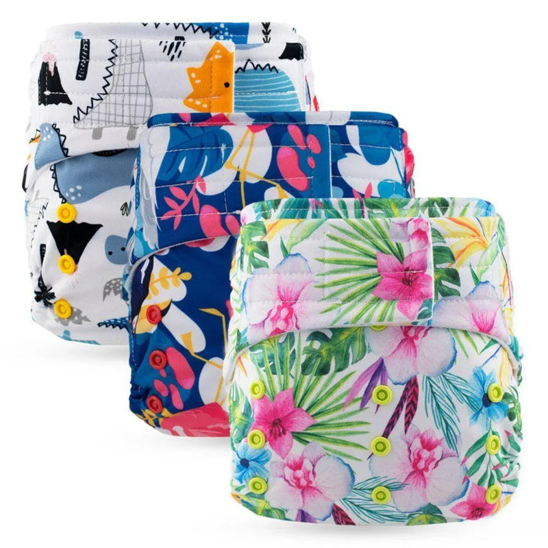 Hook & Loops Pocket Diaper - cloth Inner Waterproof Washable Reusable Baby Diaper For Kids - BIG FRENCHIES