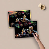 4PCS/SET Magic Colorful A5 Drawing Board Paper Painting Scraping Children Learning Education Toys Painting Doodle Scratch Toys - BIG FRENCHIES