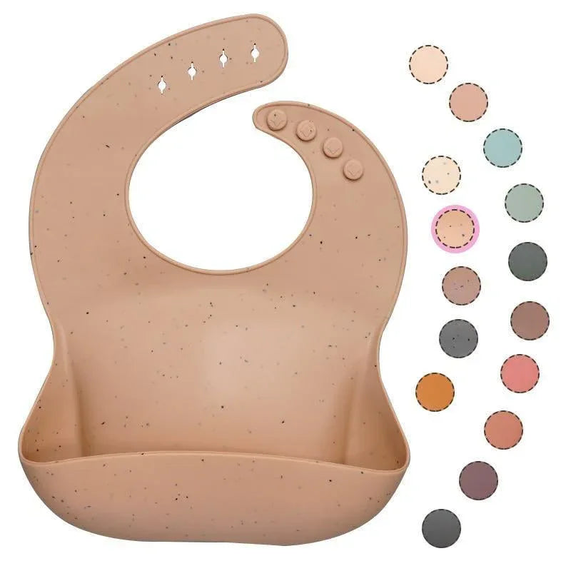 Newborns Solid Silicone Baby Feeding Bibs Burp Cloths Fashionable Breastplate Baby Stuff For Kids - BIG FRENCHIES