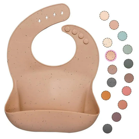 Newborns Solid Silicone Baby Feeding Bibs Burp Cloths Fashionable Breastplate Baby Stuff For Kids - BIG FRENCHIES