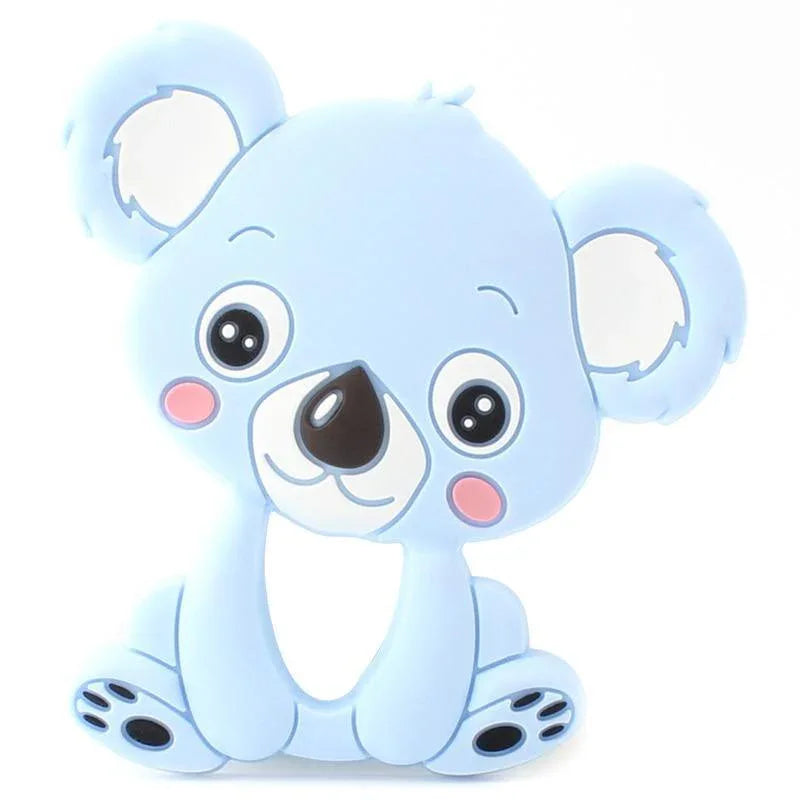 2pcs Cartoon Baby Teether Animal Silicone Teether Raccoon Elephant Koala Giraffe Baby Teething Toys Accessories Perfect Toy For Kids - BIG FRENCHIES