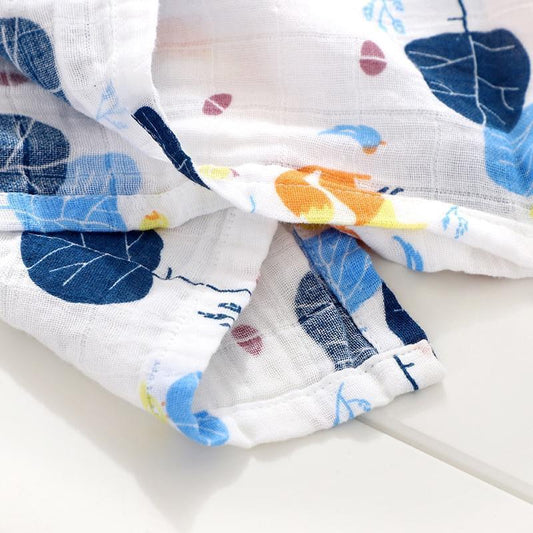 Muslin Cotton Diaper Baby Blankets Newborn Swaddle Blanket Infant Multi Purpose Bath Towel - BIG FRENCHIES