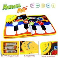 Musical Piano Mat Baby Play Mat Toy Musical Instrument Mat Game Carpet Music Toys Educational Toys For Kids - BIG FRENCHIES
