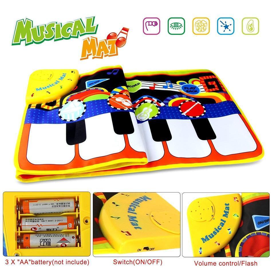 Musical Piano Mat Baby Play Mat Toy Musical Instrument Mat Game Carpet Music Toys Educational Toys For Kids - BIG FRENCHIES