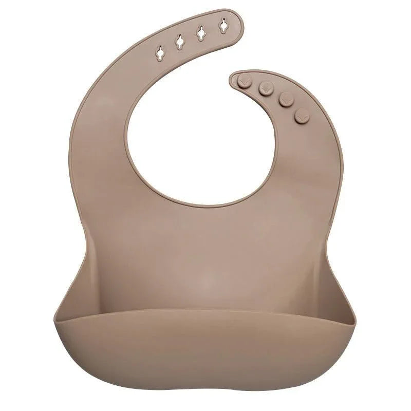 Newborns Solid Silicone Baby Feeding Bibs Burp Cloths Fashionable Breastplate Baby Stuff For Kids - BIG FRENCHIES