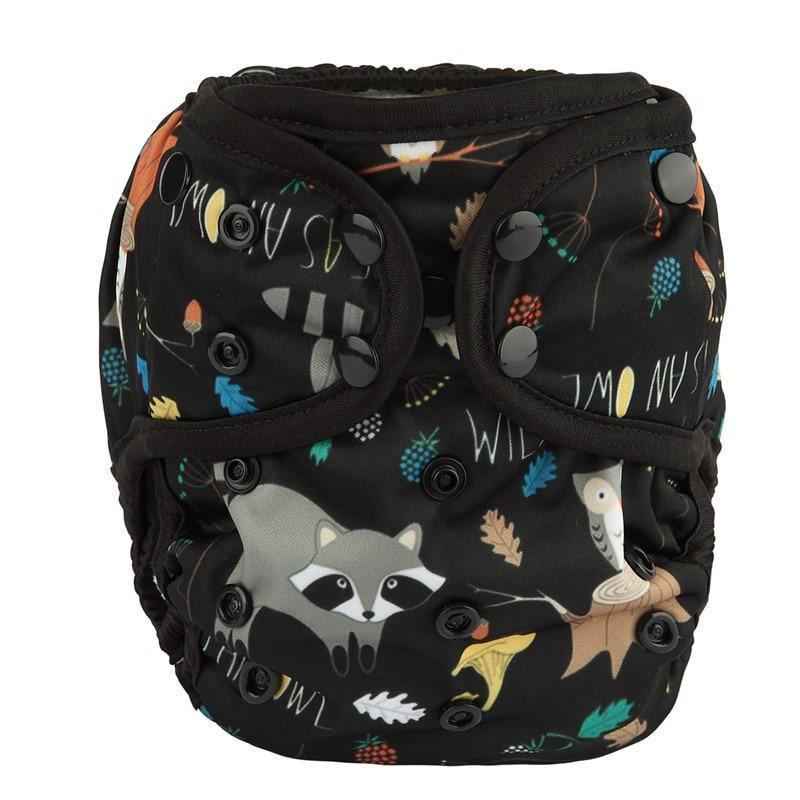 One Size Baby Cloth Diaper Cover Nappy Waterproof Double Gusset Design Adjustable Diapers For Babies - BIG FRENCHIES