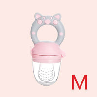 Silicone Baby Pacifier Feeder Cartoon Animal Infant Nipple Holder Newborn Fruit pacifier Tetine Silicona Nipple Bit - BIG FRENCHIES