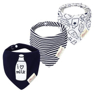 Moder 3PCS Baby Bibs Bandanna Lot Cotton Multi-style Triangle Cartoon For Infant Boys And Girls - BIG FRENCHIES