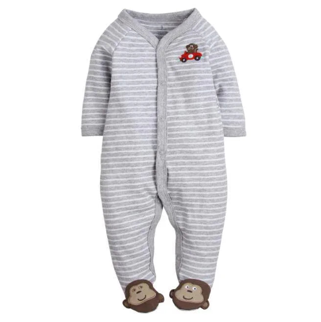 Baby Clothes Newborn Home Wear Cotton Baby Girl Romper Baby Costume Infant Boy Sleep Comfortable Pajamas - BIG FRENCHIES
