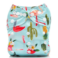 Baby Pocket Cloth Diaper Nappy Reusable Adjustable Washable No Inserts Nappie For Baby In Modern Printed Style - BIG FRENCHIES