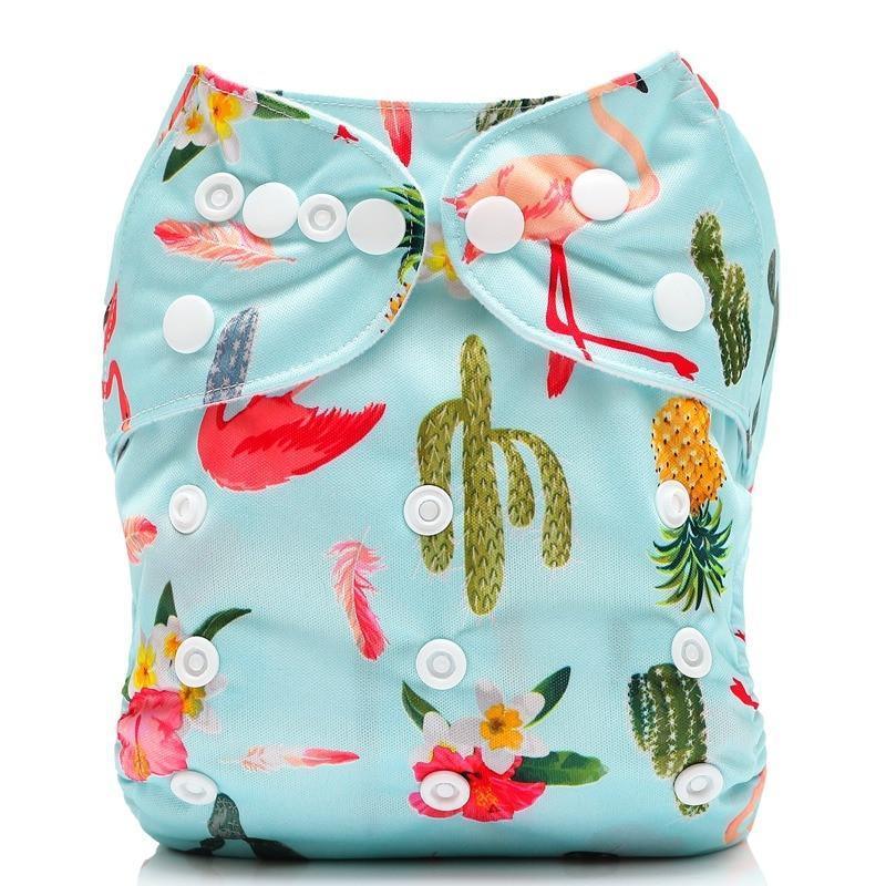 Baby Pocket Cloth Diaper Nappy Reusable Adjustable Washable No Inserts Nappie For Baby In Modern Printed Style - BIG FRENCHIES