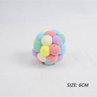 Fashion New Plush Pet Toy Cat and Dog Self-Hey Funny Cat Bite-Resistant Toy Ball Cute Funny Interactive Toy Balls For Cats Multicolor Toy Balls For Cat