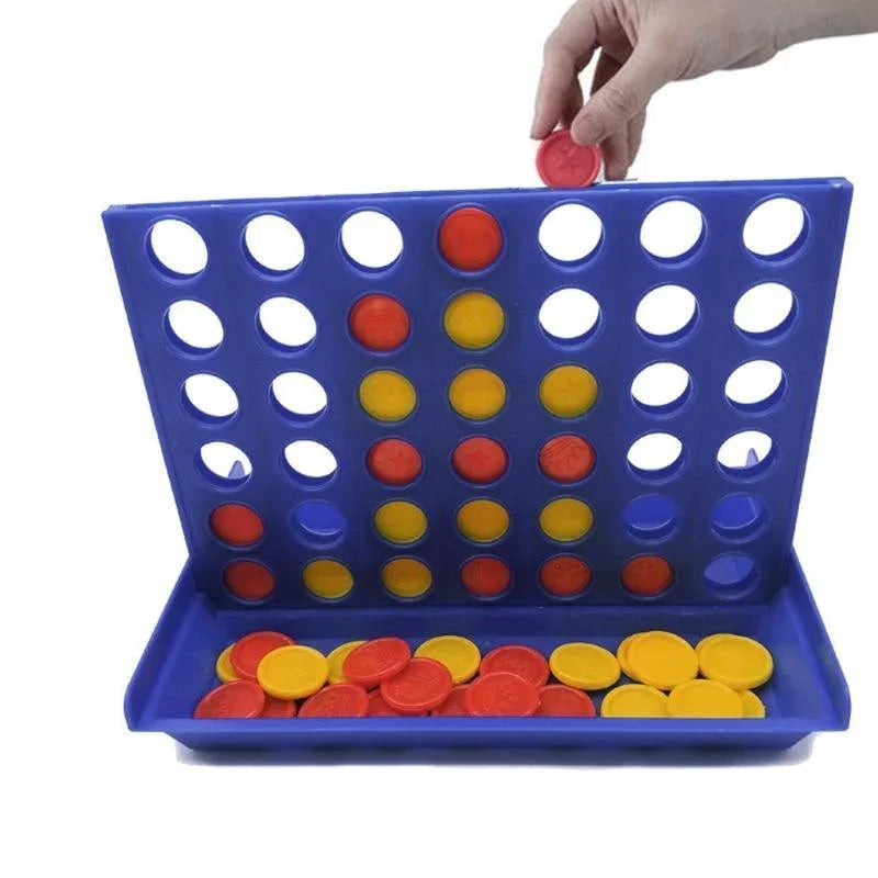 1 Set Connect 4 In A Line Board Game Foldable Children's Educational Toys for Kid Sports Entertainment Gifts For Kids Birthday - BIG FRENCHIES