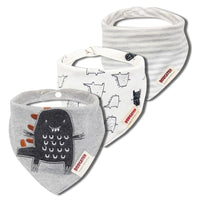 3PCS Comfortable Waterproof Organic Cotton Baby Burp Cloth Bandanna Scarf Bibs For Newborn Baby Boy And Girl - BIG FRENCHIES