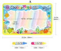 Magic Water Painting Drawing Mat & 2 Pens Doodle Board Coloring Books for Kids Children Educational Toys - BIG FRENCHIES
