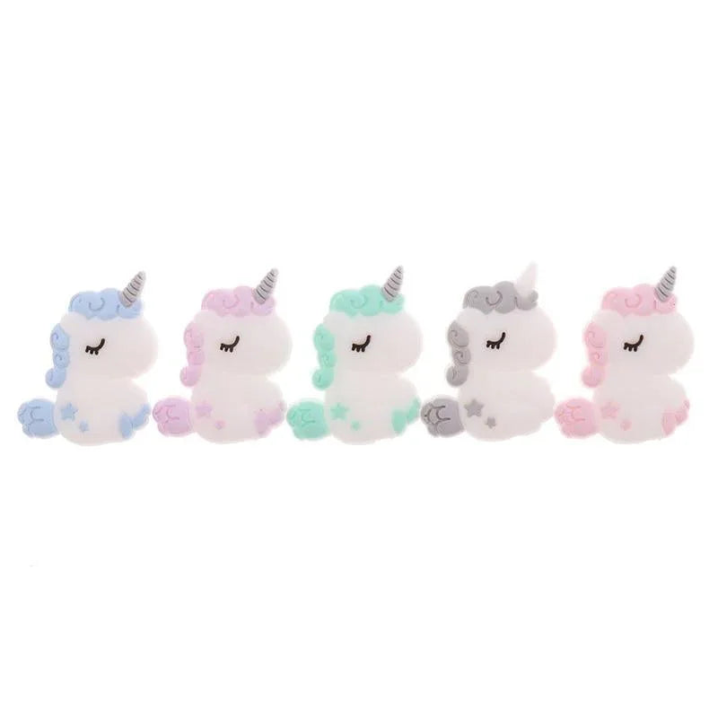Silicone Unicorn Teether Beads Cute Cartoon Rodent BPA Free Baby Teething Toy For Baby and Kids - BIG FRENCHIES