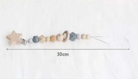 Modern Wood Pacifier Clip Chain Holder Nipples Pacifier Clips Pacifier Teether Teething Toy Cartoo Wooden Bracket For Pacifier For Kids - BIG FRENCHIES