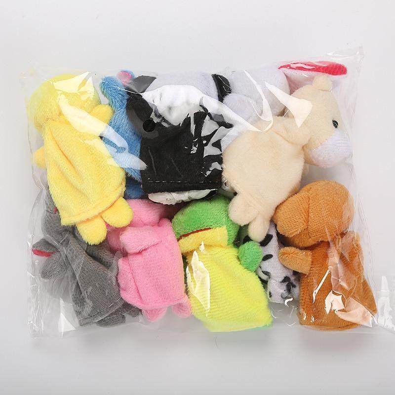 10pcs Cartoon Plush Toys Boy Girl Finger Puppet Cartoon Animal Child Cute Finger Puppet Dolls Telling Stories To The Baby and Kids - BIG FRENCHIES
