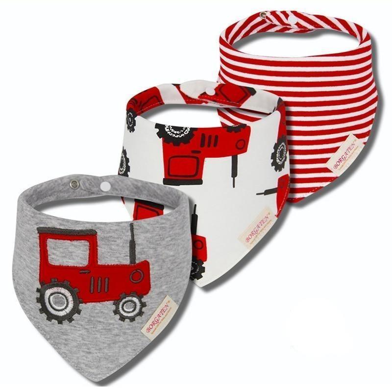 Cartoon Cotton Newborn Baby Boys and Girls Bibs Baby Towel Scarf Children Cravat Infant Kids Scarf - BIG FRENCHIES