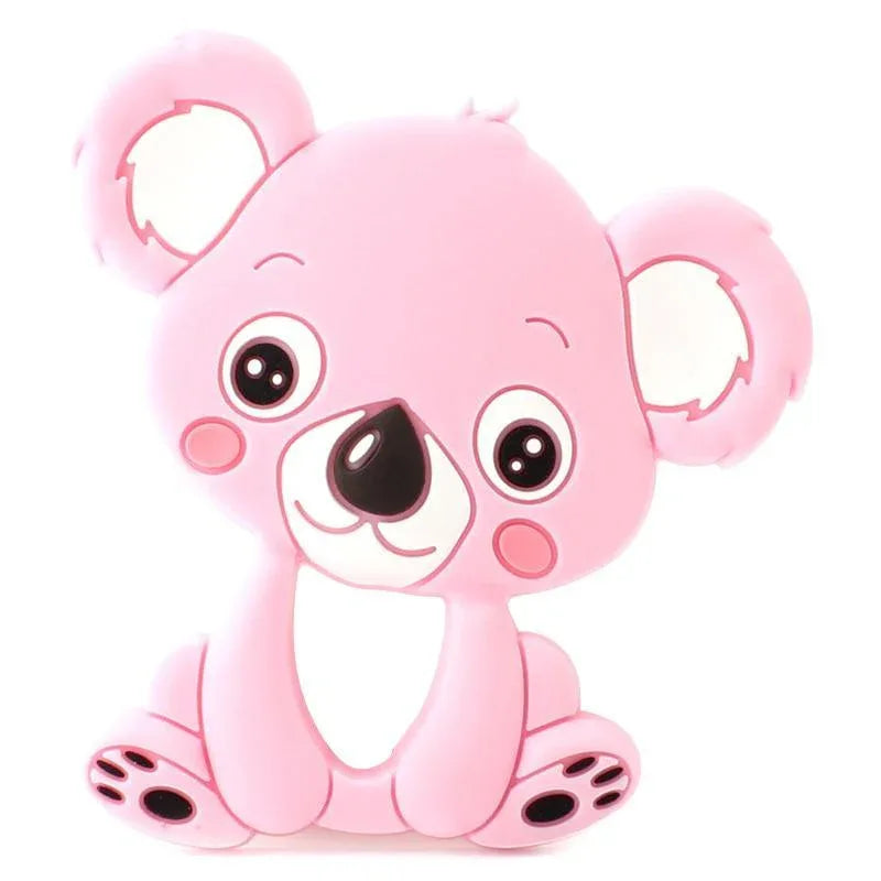 2pcs Cartoon Baby Teether Animal Silicone Teether Raccoon Elephant Koala Giraffe Baby Teething Toys Accessories Perfect Toy For Kids - BIG FRENCHIES