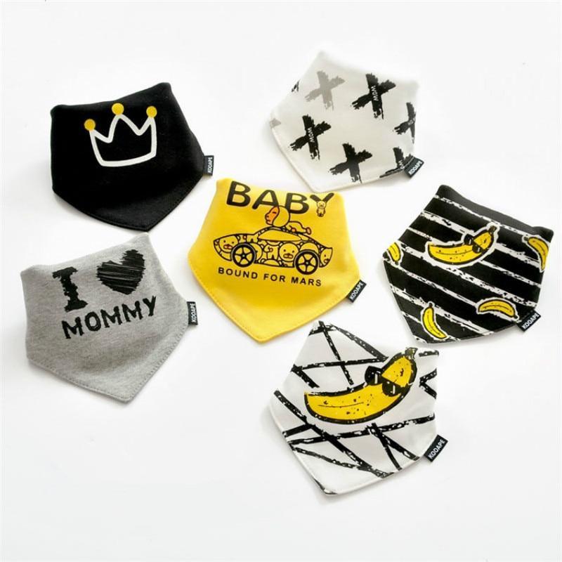 2 Pcs Baby Bibs Bandana Cotton Double Layers Drool Bib For Boys And Girls Triangle Bibs Infant Towel - BIG FRENCHIES