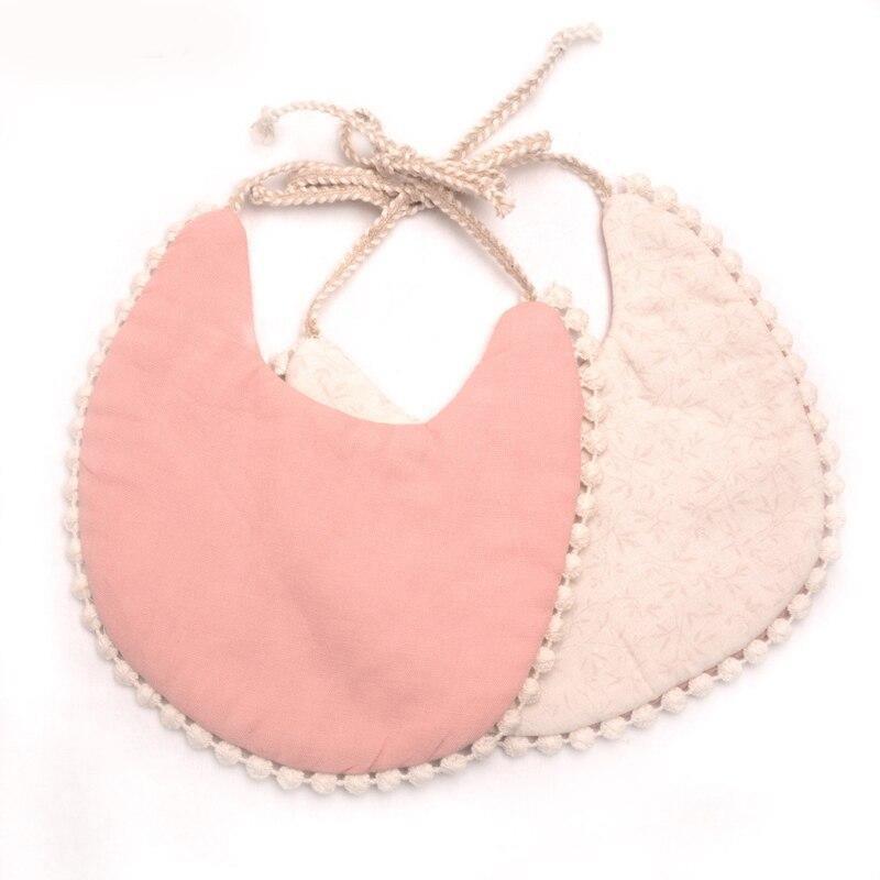 Double-deck Infant Baby Girl Boy Bib Kid Toddler Dinner Feeding Tassel Cotton Linen Burp Cloths - BIG FRENCHIES