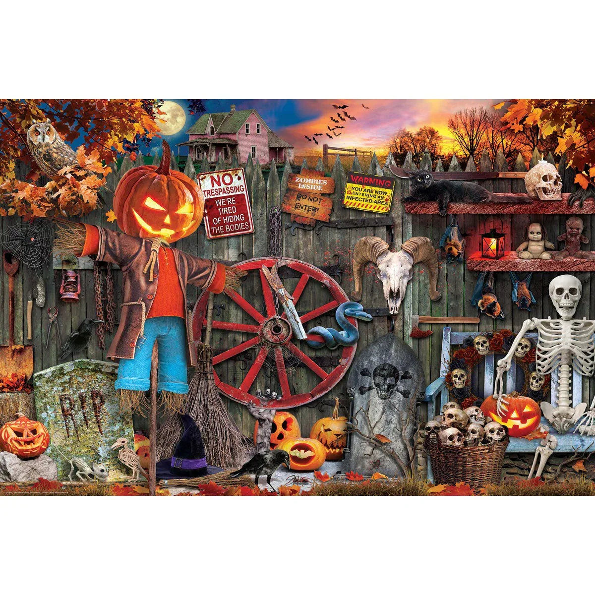 Halloween Decorations 1000 Piece Jigsaw Puzzle Eurographics - BIG FRENCHIES