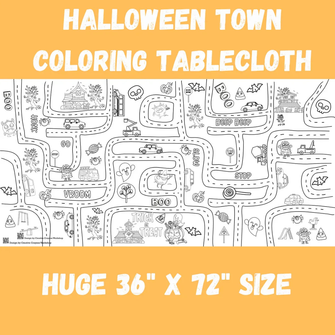 Halloween Coloring Tablecloth - BIG FRENCHIES