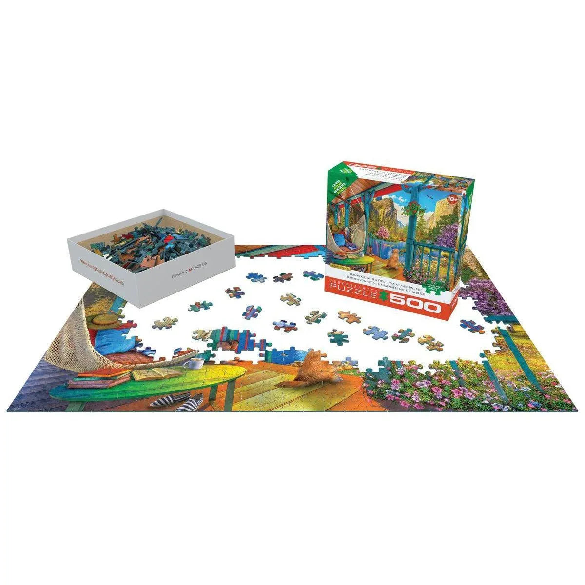 Hammock with a View 500 Piece Jigsaw Puzzle Eurographics - BIG FRENCHIES