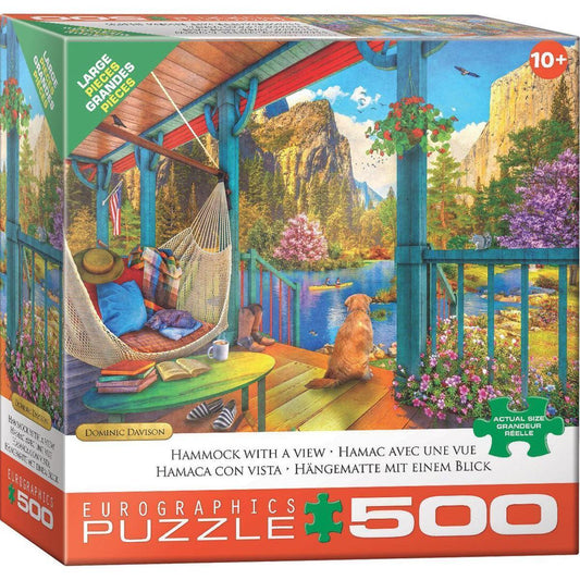 Hammock with a View 500 Piece Jigsaw Puzzle Eurographics - BIG FRENCHIES