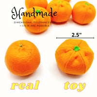 Mandarin / Tangerine orange citrus felt fruit - BIG FRENCHIES