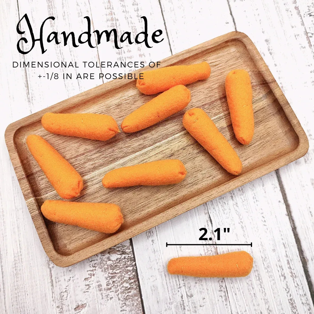 Baby carrot felt play food vegetable - BIG FRENCHIES