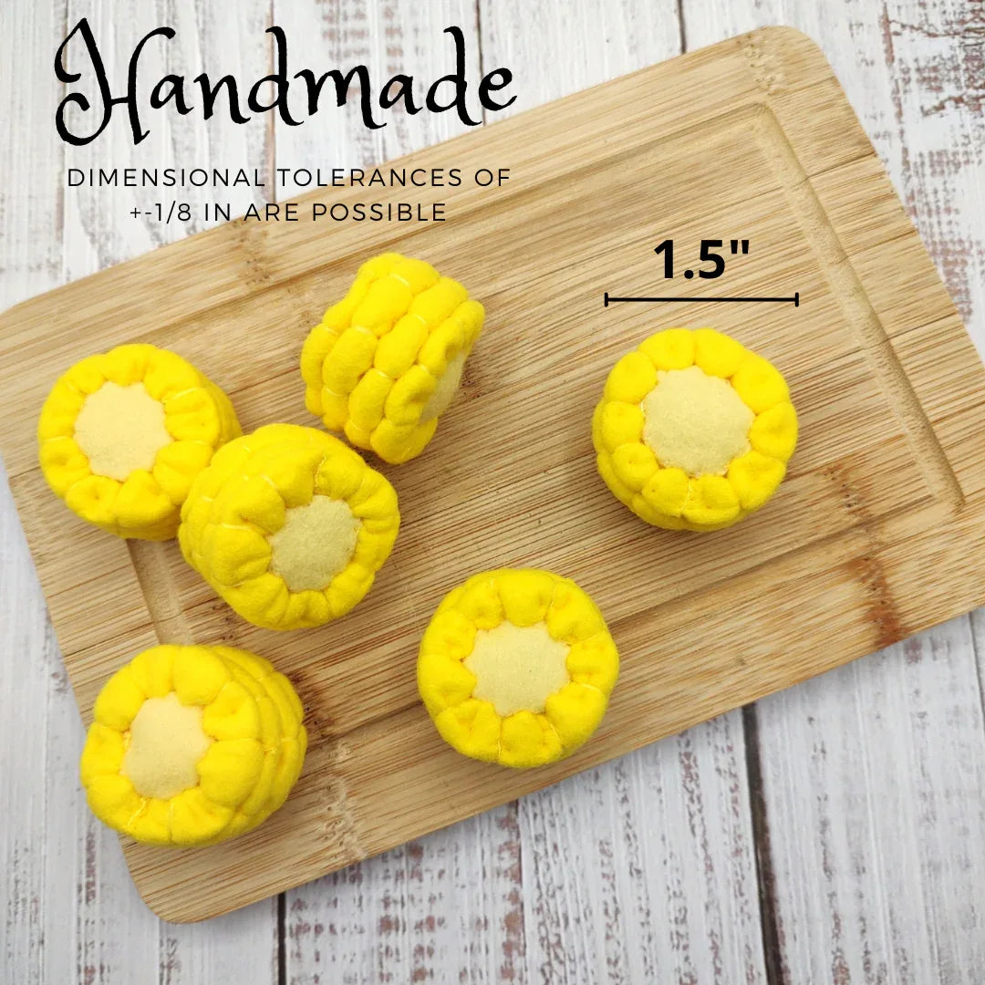 Felt corn play food vegetable - BIG FRENCHIES